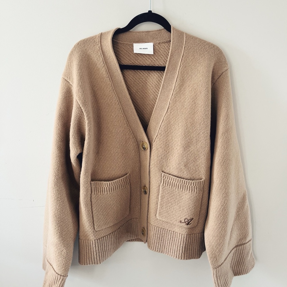 Axel Arigato Memory Relaxed Wool Cardigan